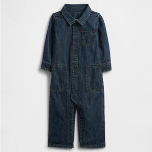 BabyGAP Denim Utility One-Piece- Size 6-9M